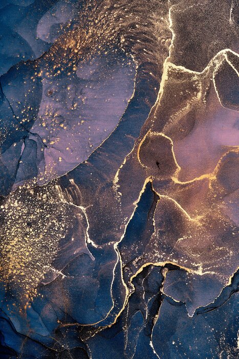 Poster  Poussière abstraite parmi les peintures