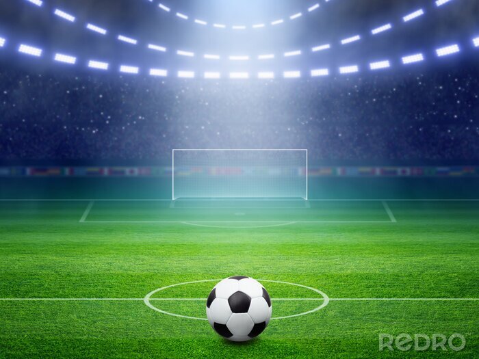 Poster  Projecteurs sur le ballon