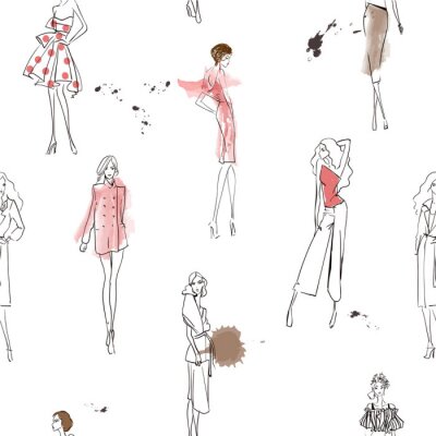 Papier peint à motif  Projets de mode