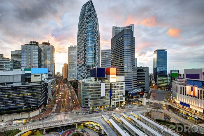 Poster  Quartier financier à Tokyo