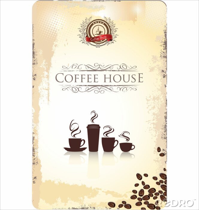 Poster  Quatre types de café
