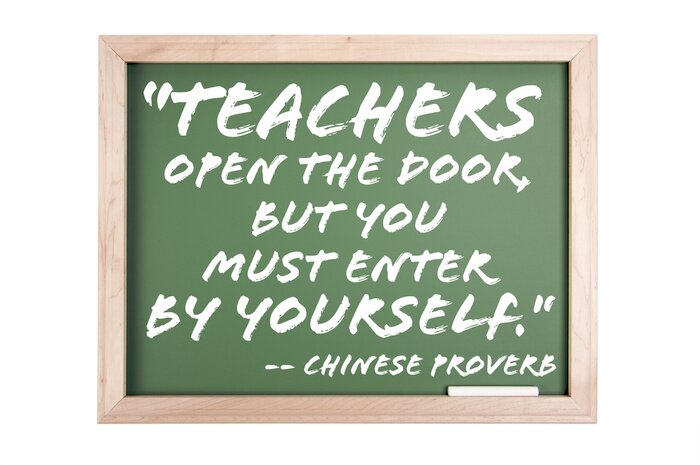 Poster  Quote Series Tableau isolé sur un fond blanc.