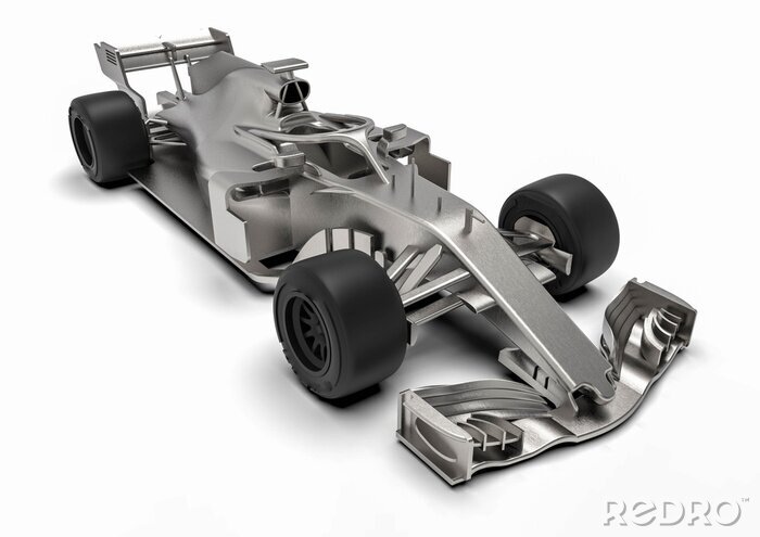 Poster  Radiographie d'une voiture F1 / rendu 3D d'une voiture F1