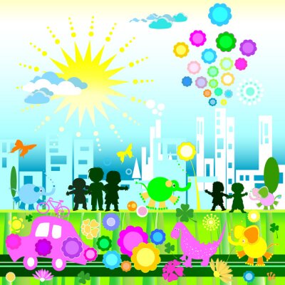 Rainbow city et ses habitants