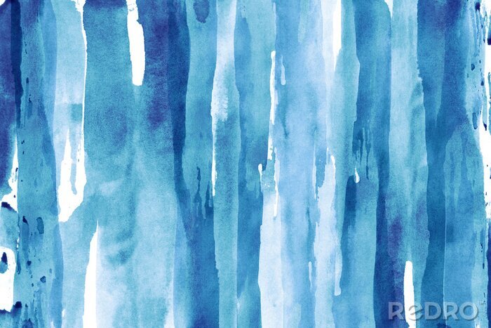 Poster  Rayures aquarelles lumineuses