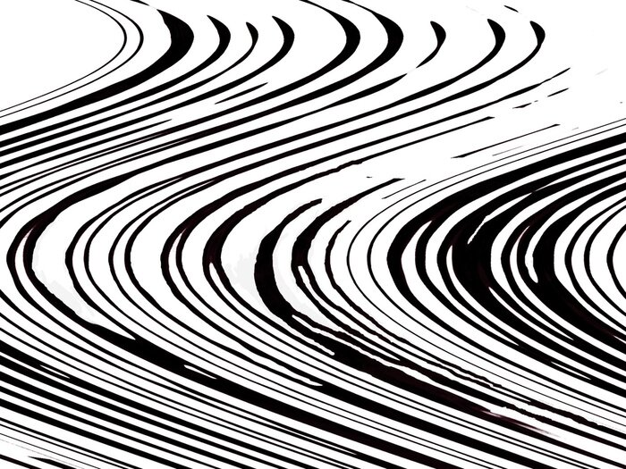 Poster  Rayures noires et blanches sans couture