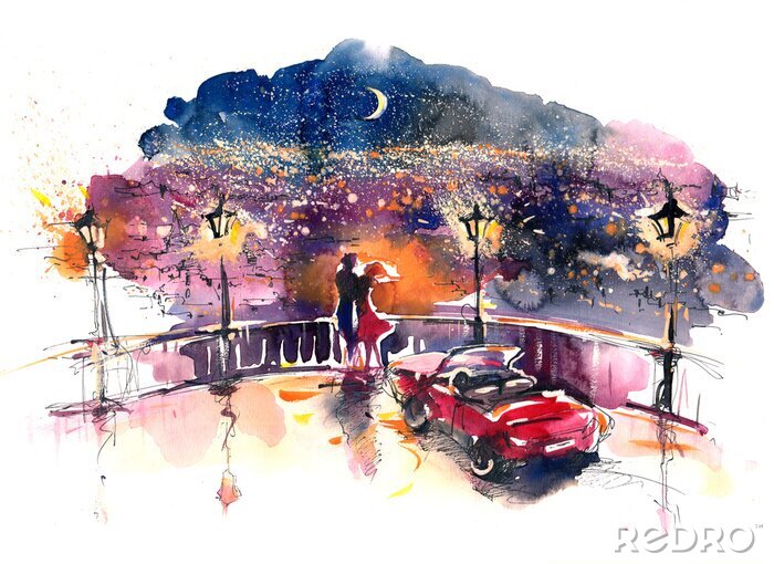 Poster  rendez-vous romantique