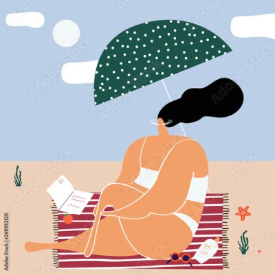 Poster  Repos au bord de l'océan