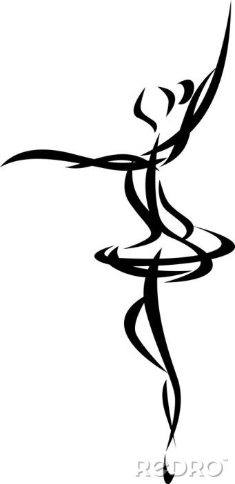 Poster  Résumé ballet danse silhouette