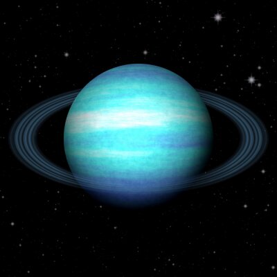 Poster  Résumé planète Uranus généré texture de fond