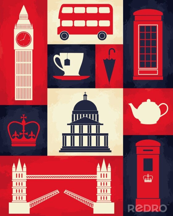 Poster  Rétro affiche de Londres
