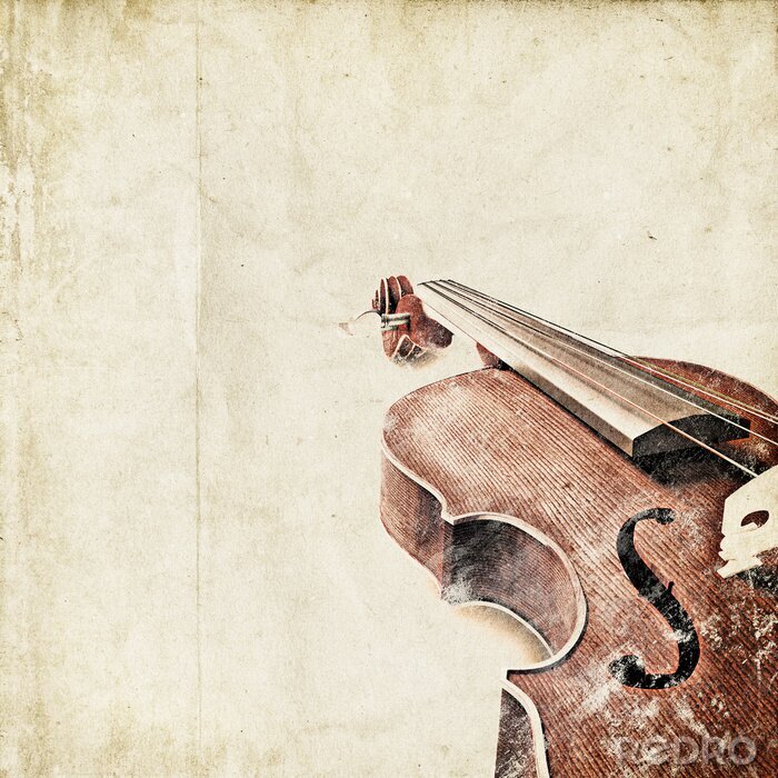 Poster  Rétro instrument de musique