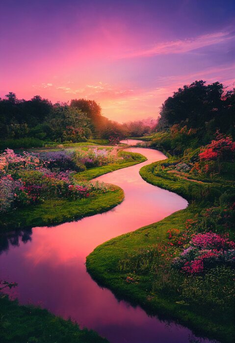 Poster  Rivière féerique