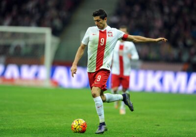Poster  Robert Lewandowski lors du match de l'équipe nationale