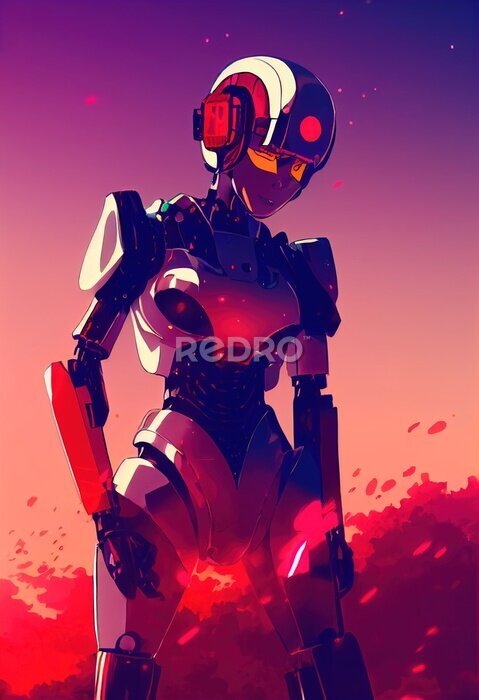 Poster  Robot 3D futuriste