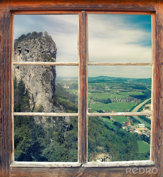 Poster  Rocher abrupt dans les montagnes