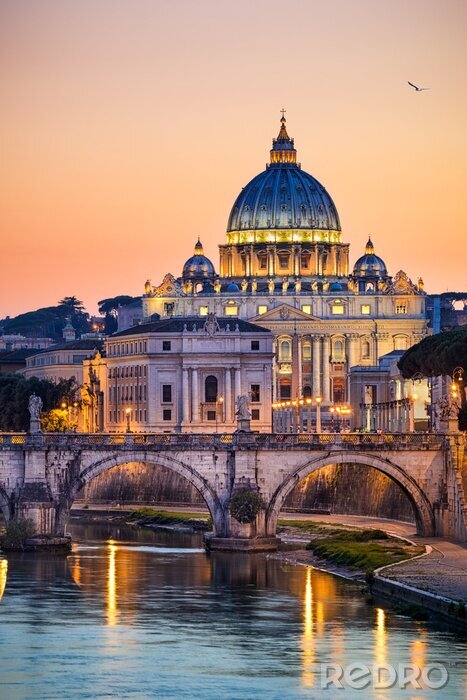 Poster  Rome la nuit et le soir
