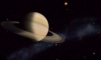Saturne avec Moons