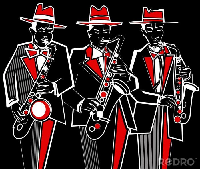 Poster  saxophonistes