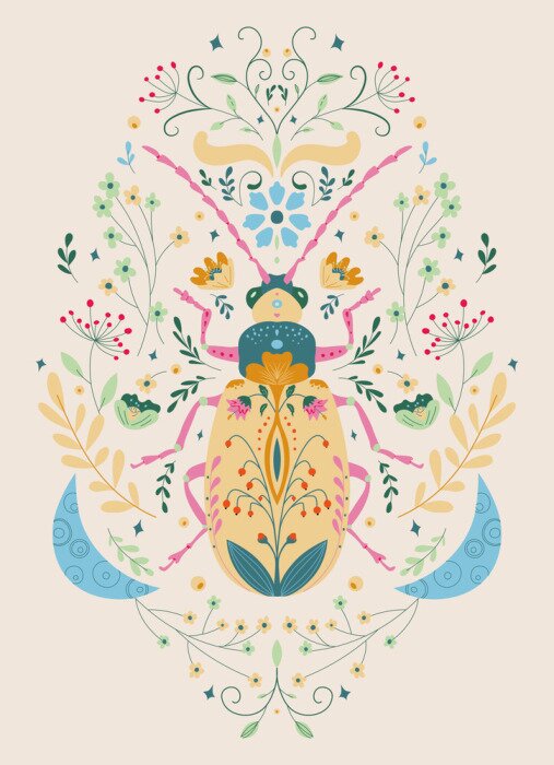 Poster  Scarabée magique