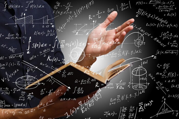 Poster  Science et diagrammes en gros plan