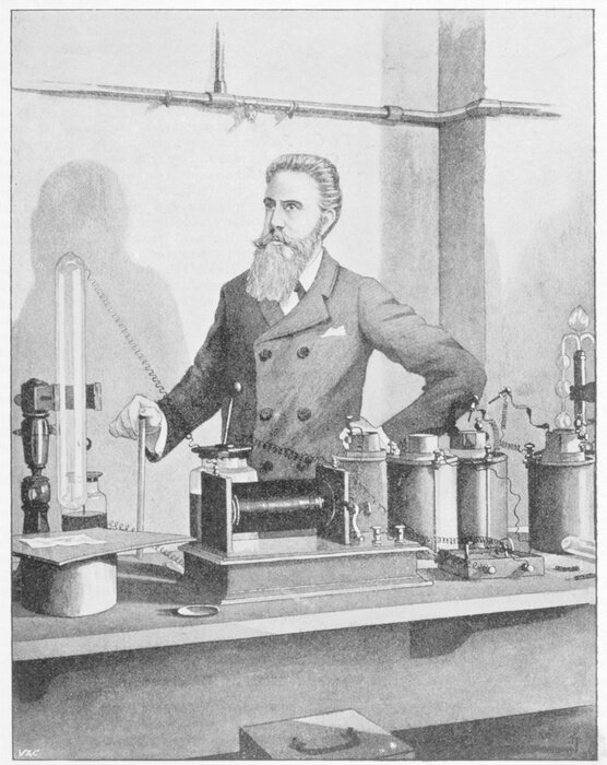 Poster  Science et son ambassadeur dans un laboratoire