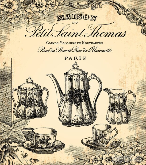 Poster  Service à thé