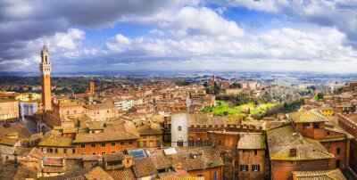 Siena - beautiful medieval town of Tuscany, Italy
