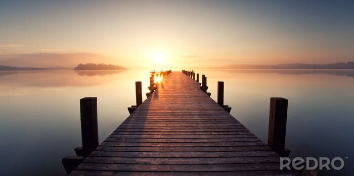 Poster  Silence lac paisible