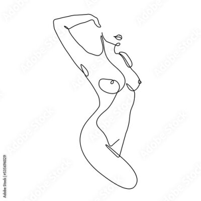 Poster  Silhouette féminine