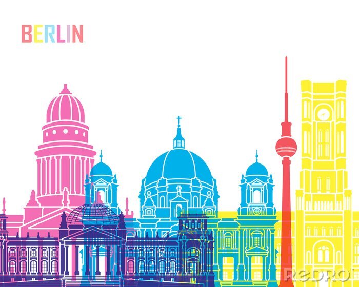 Poster  Sites colorés de Berlin