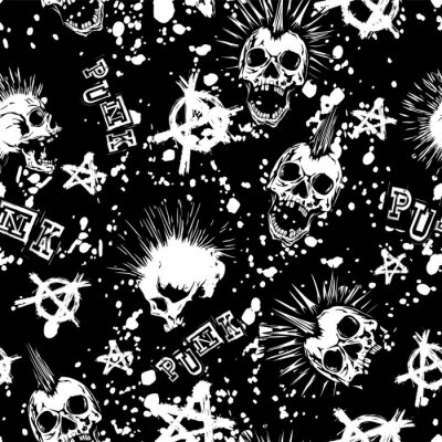 Poster  Skull_punk_background