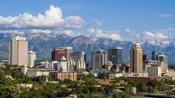 Poster  Skyline de Salt Lake City de jour