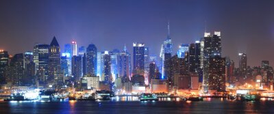Skyline New York illuminée