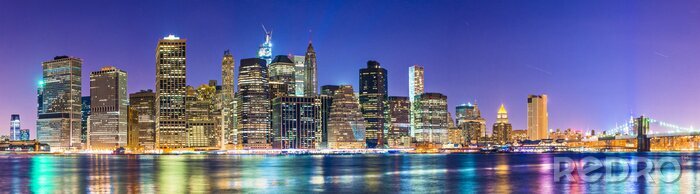 Poster  Skyline New York la nuit