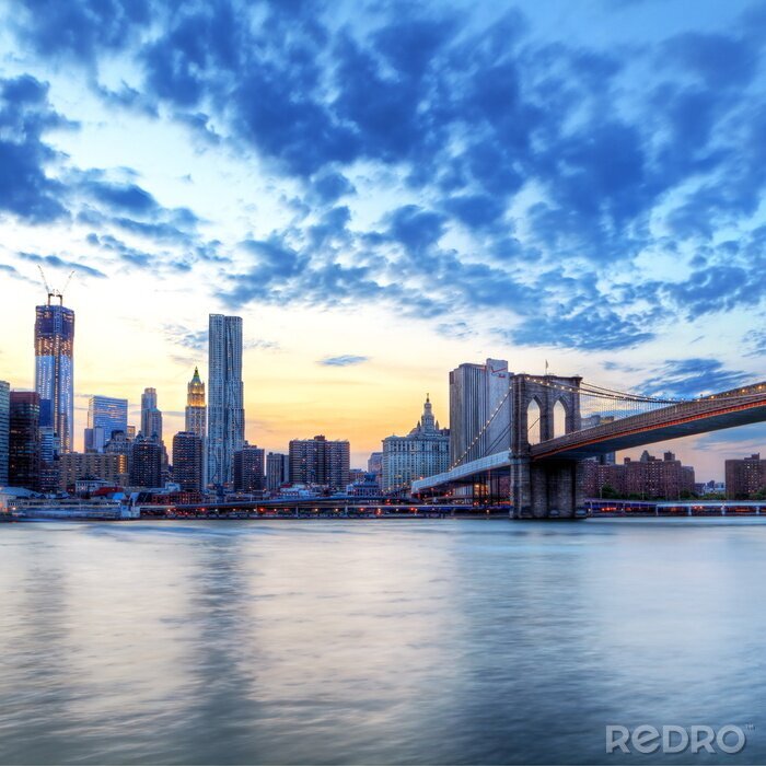 Poster  Skyline ville aux Etats-Unis