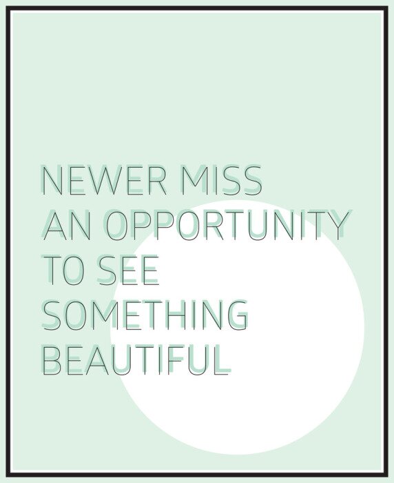 Poster  Slogan de motivation bleu