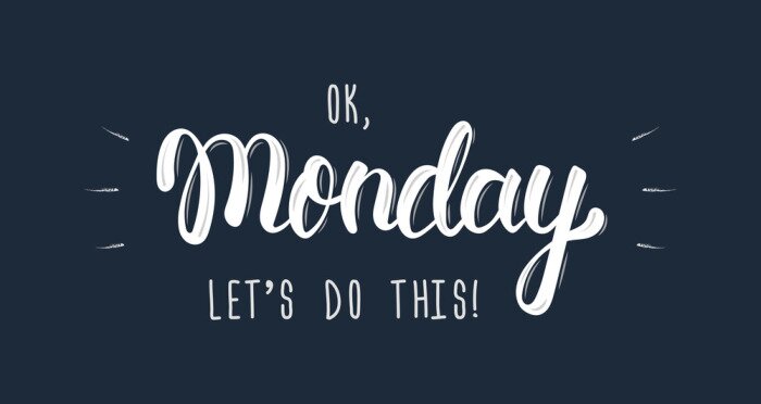 Poster  Slogan humoristique du lundi