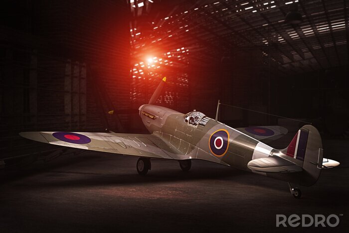Poster  Spitfire Mk.V - modélisé en 3D