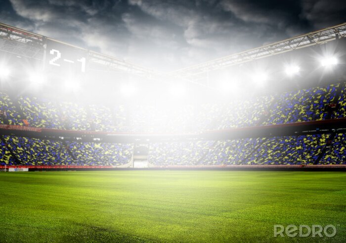 Poster  Stade de foot ouvert