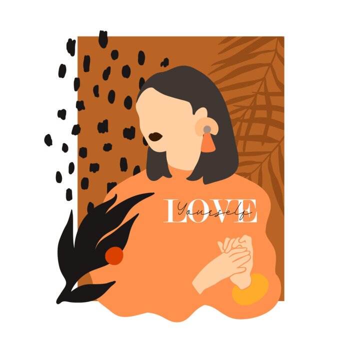 Poster  Style glamour, I love yourself