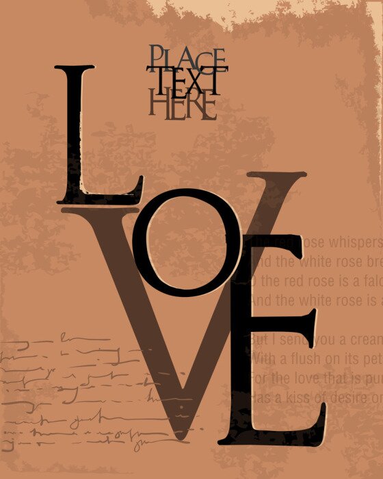 Poster  Style typographique original