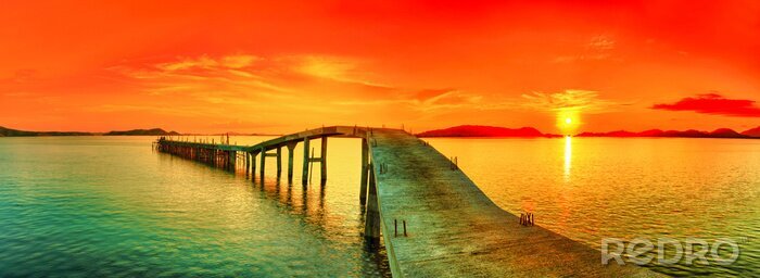 Poster  Sunset panorama