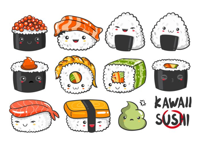 Poster  Sushis Kawaii