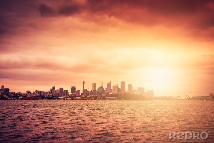 Poster  Sydney, Horizon, Coucher soleil