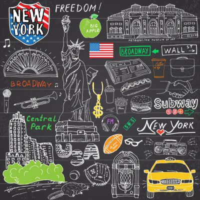 Poster  Symboles de la ville de New York