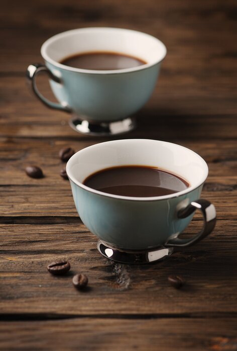 Poster  Tasse, italien, stong, café, espresso, vendange, table