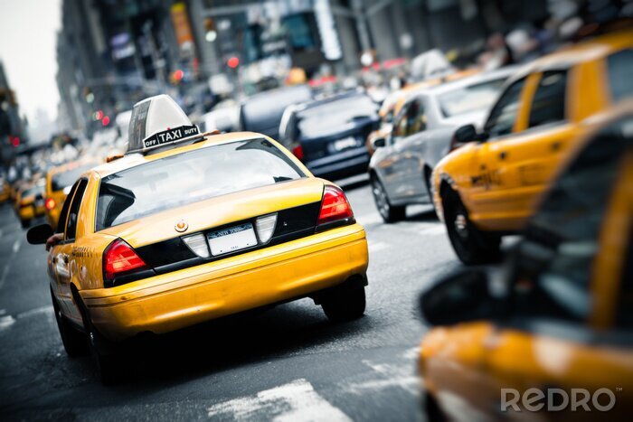 Poster  Taxis dans la ville de New York
