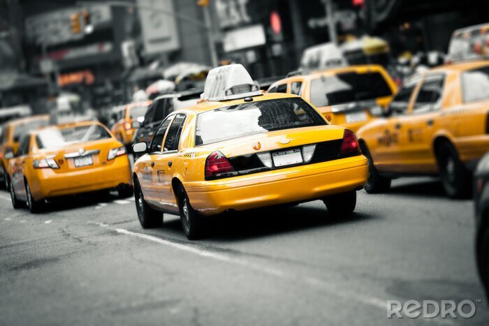 Poster  Taxis jaunes à New York