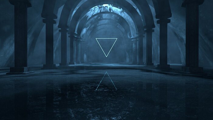 Poster  Temple sombre fantastique